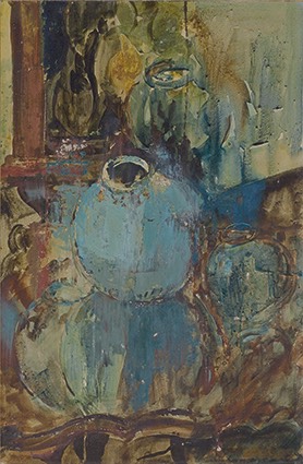 183 'Reflections of a Blue pot' 62 x 41 cm  Hammond SA