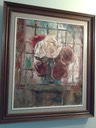 330 Red and white roses on a pedestal    Althea Du Plessis SA